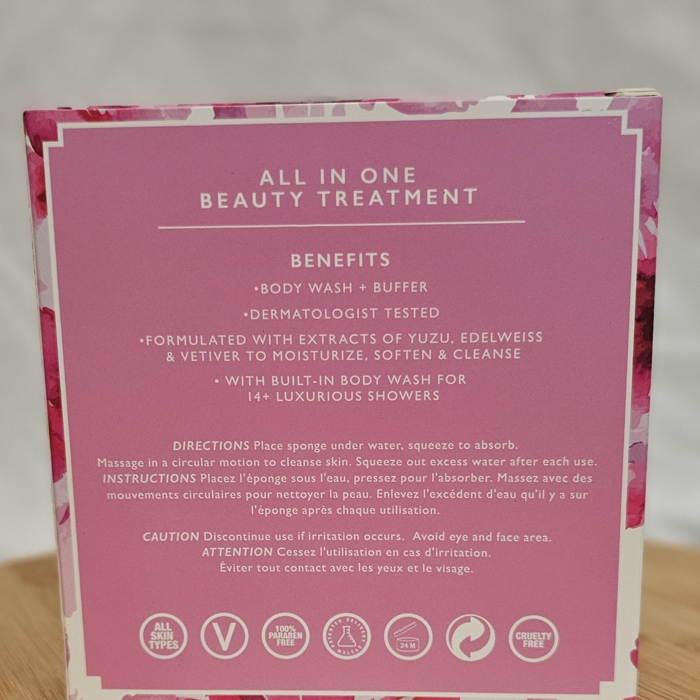 *NEW* Spongelle Pink Exfoliant and Scrub Bath & Body - Picture 2 of 4